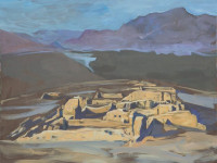 Ricardo Wiesse. Palacio de Taurichumbi, óleo sobre tela, 90 x 90 cms. 2016